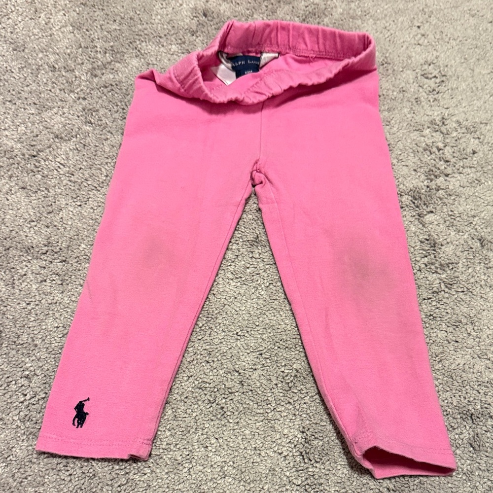 Ralph Lauren Bright Pink Kids Leggings